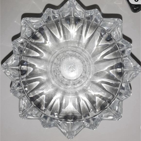 CRISTAL DE FLANDRE CANDLE HOLDERS 8 FRENCH VINTAGE CRYSTAL FLORILEGE 3 5/8" - Picture 6 of 12